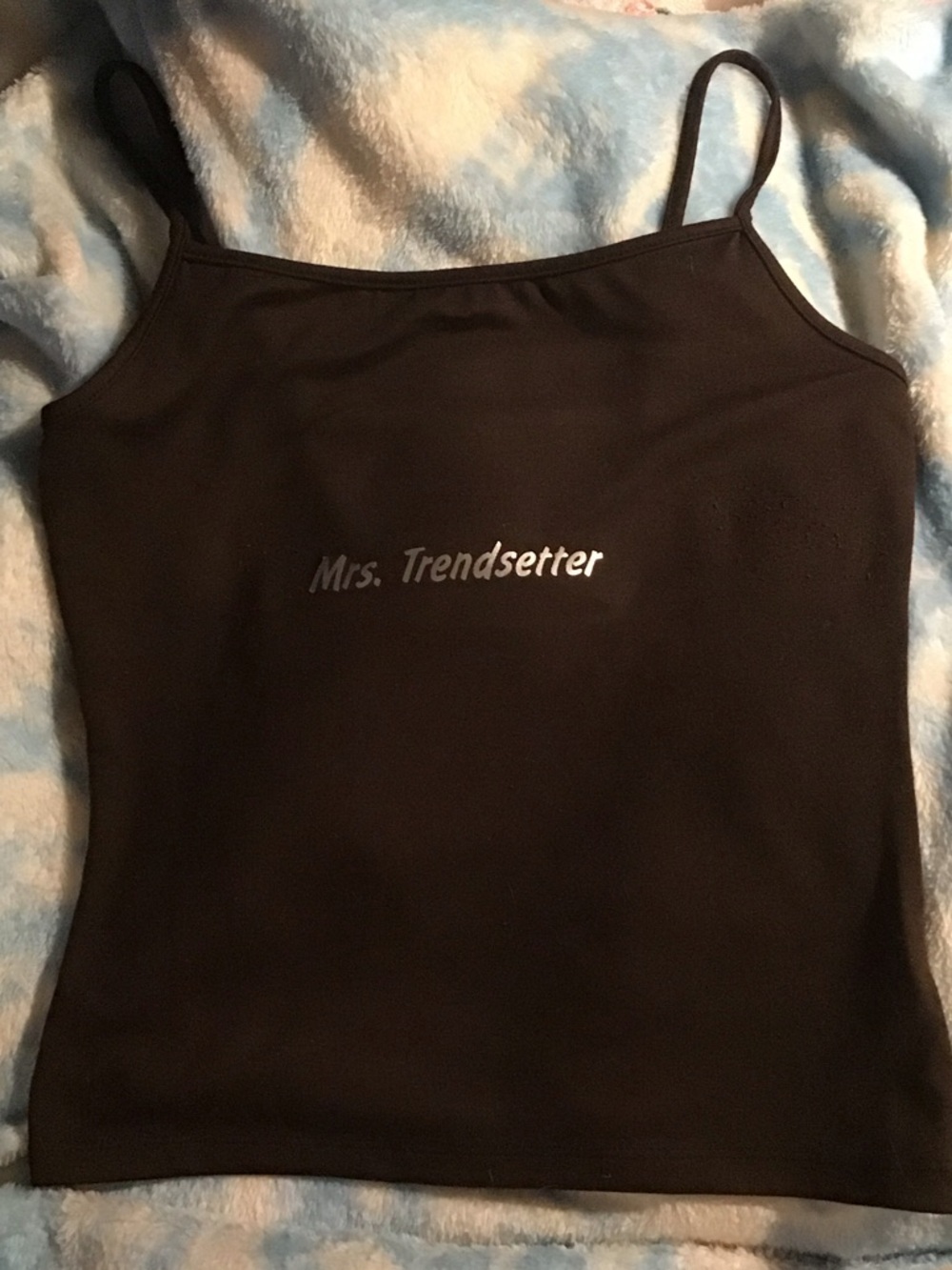 Mrs. Trendsetter brown with silver Graphics Cami Tank